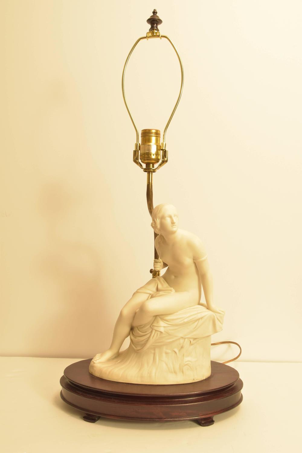 Porcelain Figural Lamp For Sale at 1stdibs