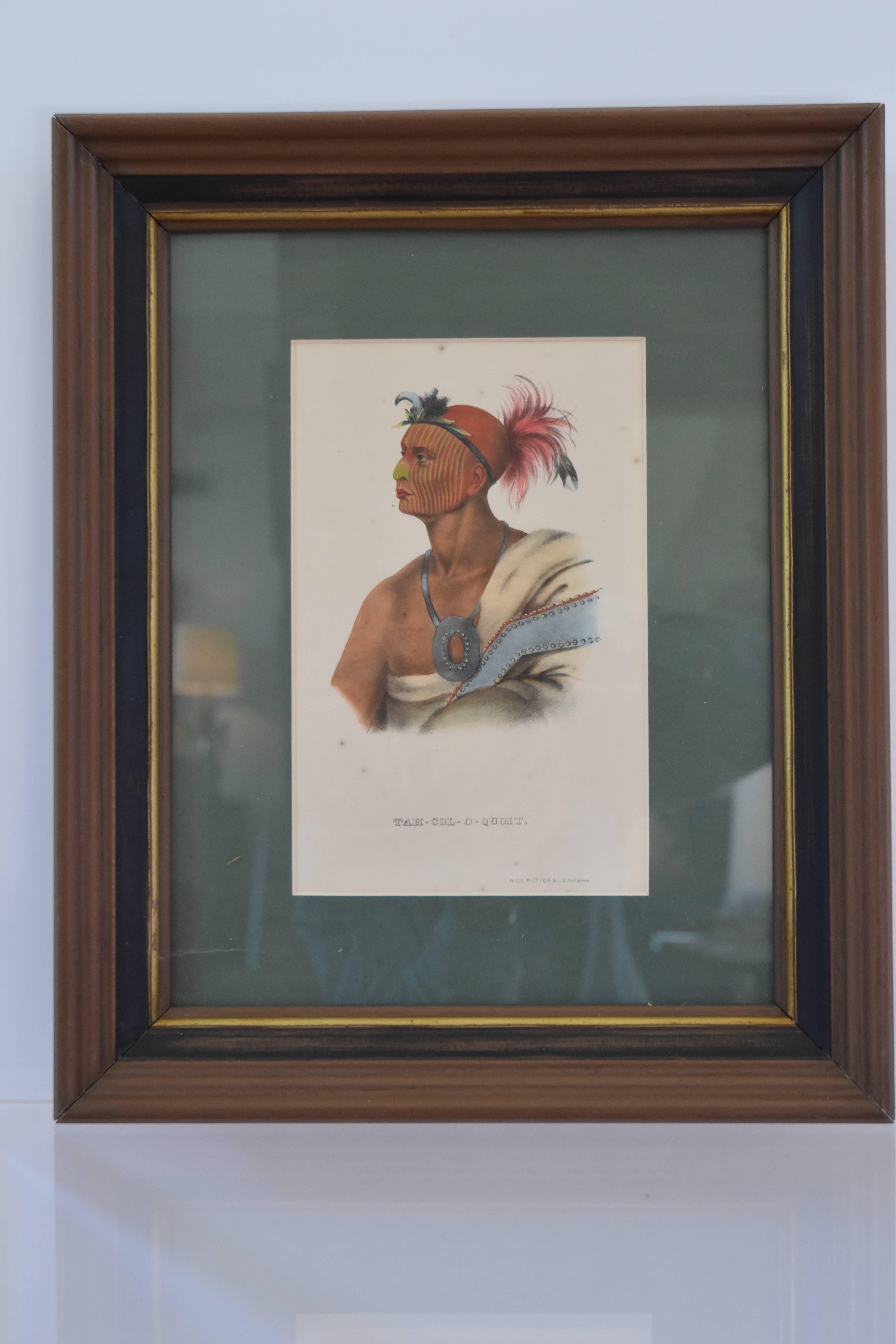 McKenney and Hall native american print