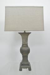 Chinese Pewter Lamp