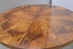 Exceptional Book Matched Biedermeier Center Table 19th Century