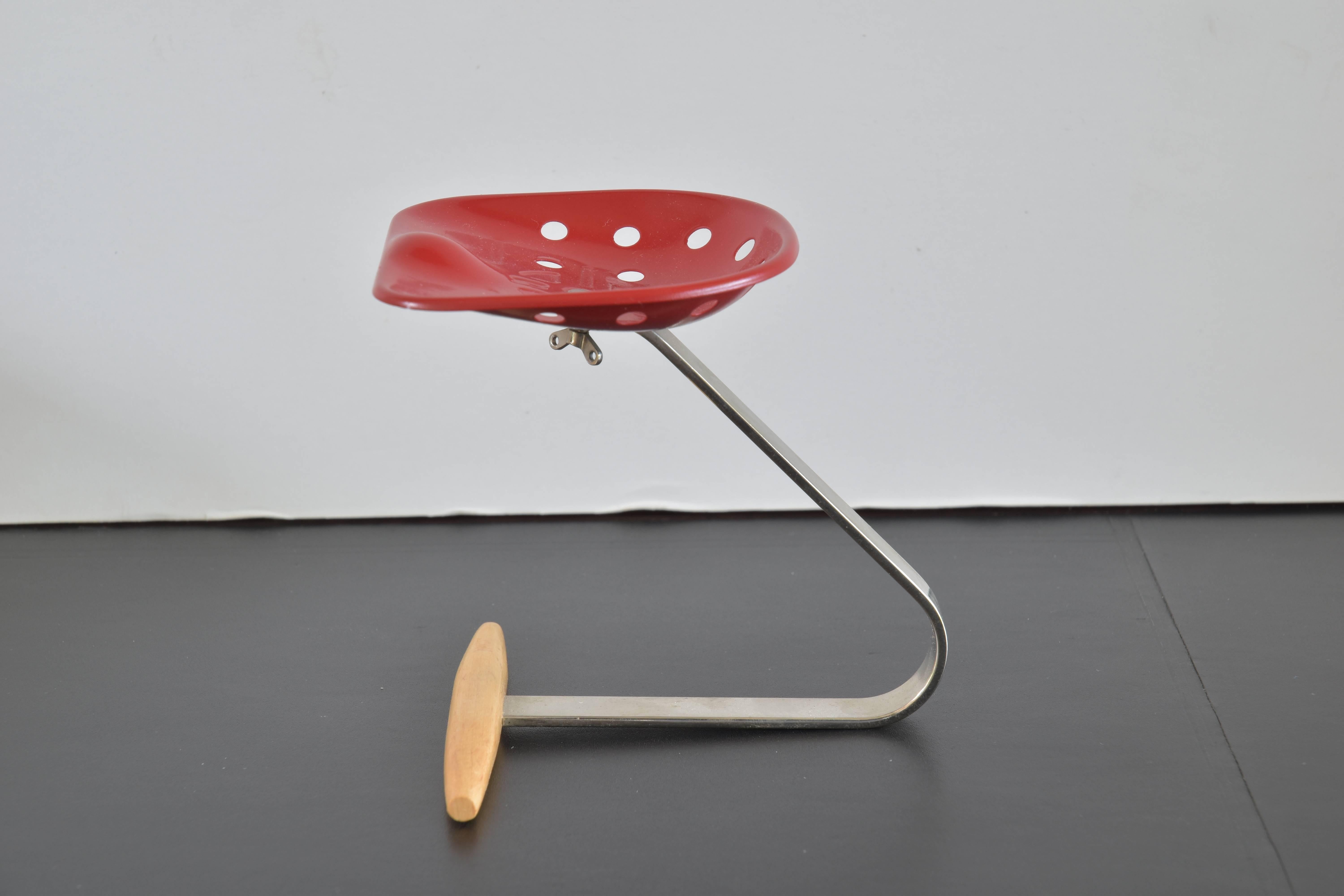 Mid-Century Modern Miniature Mezzadro Stool For Sale
