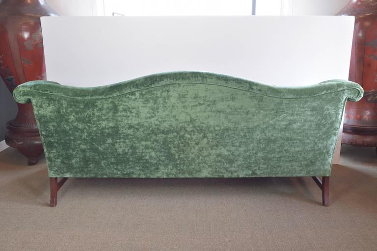 Camelback Sofa in Green Velvet at 1stDibs camel back sofa, velvet
