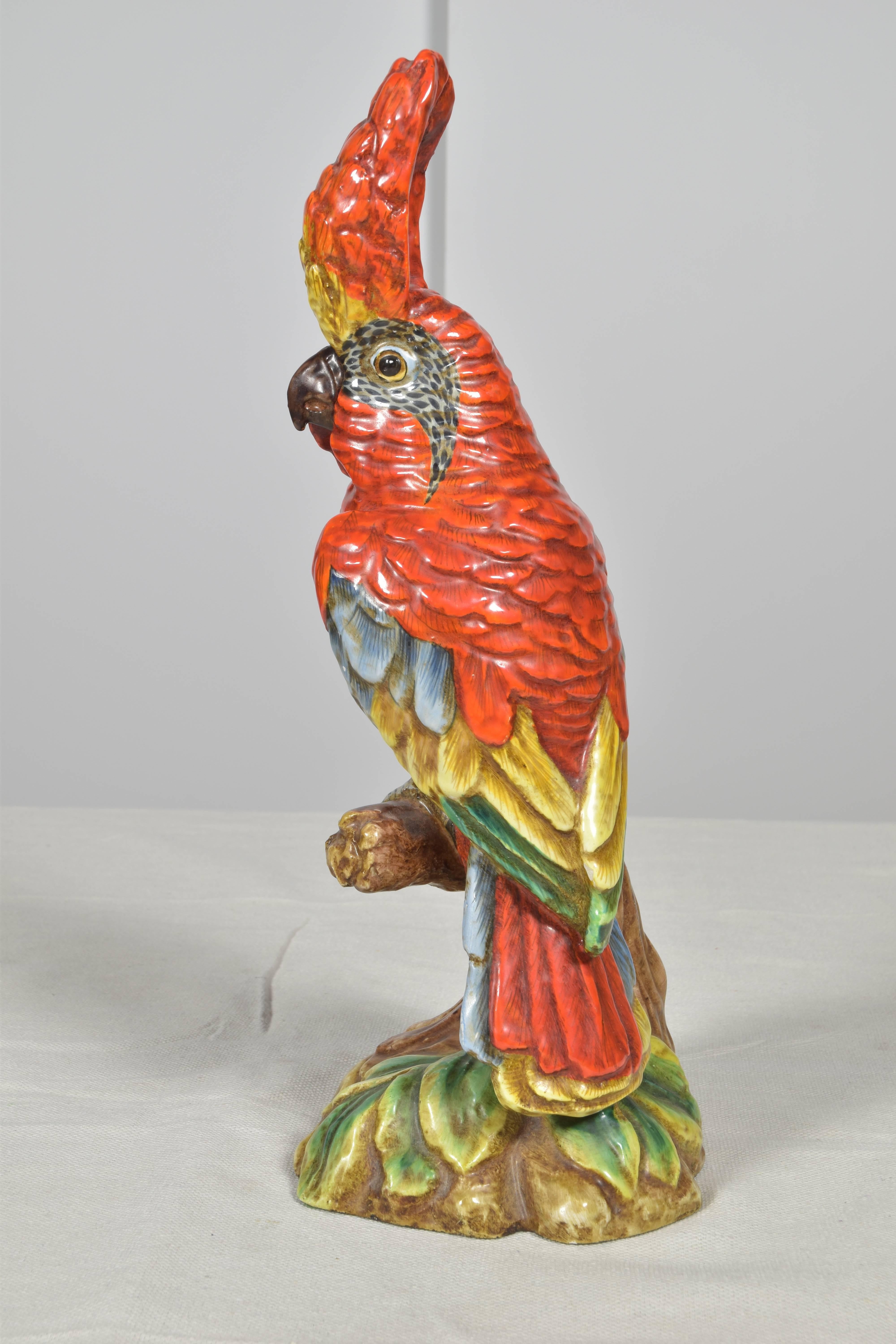 Pair of Italian Parrots, Italy, circa 1940 For Sale 1