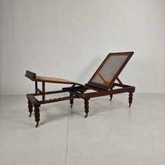 Late 19th Century English Oak Campaign Daybed