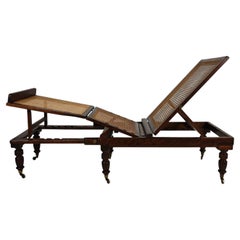 Late 19th Century English Oak Campaign Daybed