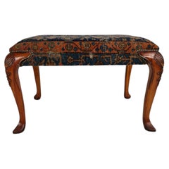 Poggiapiedi d’epoca, noce, stile Regency inglese, 1800–1820 circa