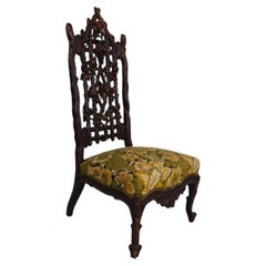 Beautiful 19th-Century Black Forest Chairs – Exceptional Carving