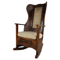 19th Century English Lambing Chair – Upholstered