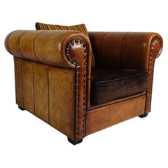 Luxuriöser XL-Lounge-Sessel aus Schafsleder – von Lounge Atelier