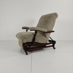 Fauteuil de bibliothèque inclinable de style anglais (vers 1860)