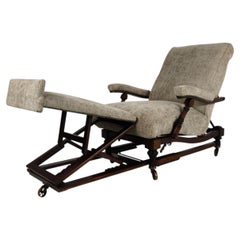 Fauteuil de bibliothèque inclinable de style anglais (vers 1860)