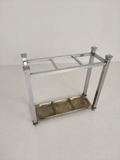 Chrome Art Deco Umbrella/Walking Stick Stand – Small Model