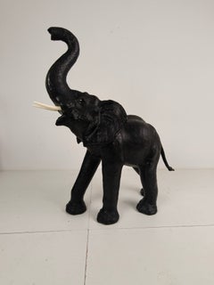 Scultura in pelle di elefante extra large, 130 cm – 1950 circa