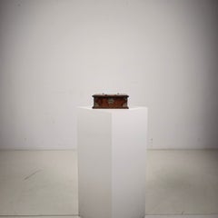 Early 18th Century Dutch Colonial Solid Amboyna Wood Casket, Batavia