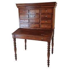Stunning Antique One Of A Kind Notary Desk With Working Safe Bell