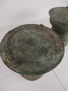 Large Southeast Asian Bronze Rain Drum (Sold Individually)