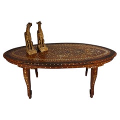20th Century Anglo-Indian Inlaid Bone Coffee Table