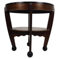 Art Deco Coffee Oak Table – Amsterdam School, The Netherlands, 1930s