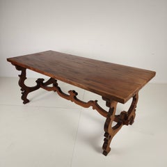Spanish Solid Wood Dining Table – 20th Century
