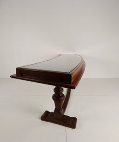Oak Museum Display Cabinet from the 1940s-50s – Horizontal Curved Model