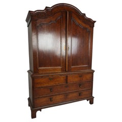 Rare Dutch 18th Century Oak Cabinet – “Luierkabinet”