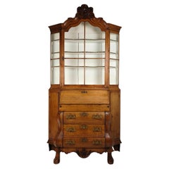 Dutch Oak Bureau Bookcase, 18th Century
