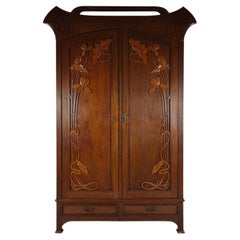 Art Nouveau Wardrobe, circa 1900