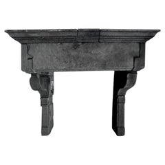 Chateau French Antique Fireplace Louis XIII Period Mantel Lorraine 1600s France