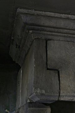 Chateau French Antique Fireplace Louis XIII Period Mantel Lorraine 1600s France