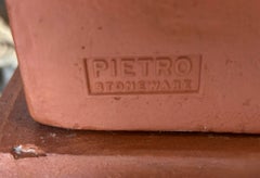 Set of 4 8 ft cast stone terra cotta coered urns Maitland Smith