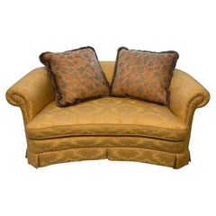 Large Fortuny Edera ivy down pillows peach orange rust color