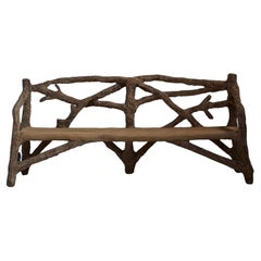 Faux Bois Garden Bench