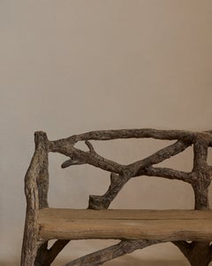 Faux Bois Garden Bench