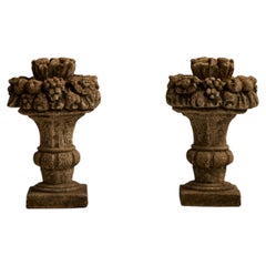 French Concrete Garden Finials