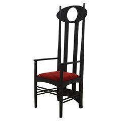 Charles Rennie Mackintosh Tall-Back “Moon” Armchair, Mid-Century Modern