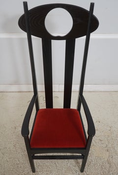 Charles Rennie Mackintosh Tall-Back “Moon” Armchair, Mid-Century Modern