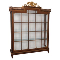 COLOMBO MOBILI Italian Biedermeier Style Curio Display Cabinet