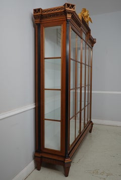 COLOMBO MOBILI Italian Biedermeier Style Curio Display Cabinet