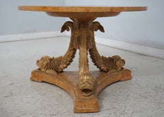Stunning Italian Pietra Dura Marble Round Center Table