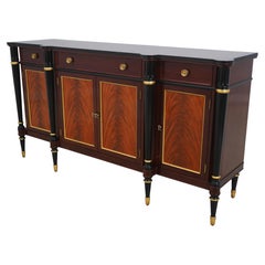 John Widdicomb Regency Mahogany Sideboard with Ebonized Accents