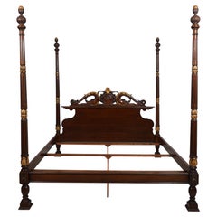 FRANCESCO MOLON Mahogany King Size Poster Bed