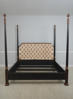 NANCY CORZINE King Size Paint Decorated Poster Bed