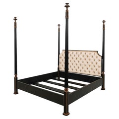 NANCY CORZINE King Size Paint Decorated Poster Bed