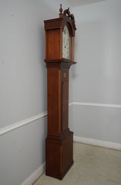 CHRISTIAN EBY MANHEIM Inlaid Cherry Grandfather Clock