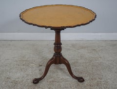 KITTINGER OD-953 Gold Gilt Top Clawfoot Mahogany Table