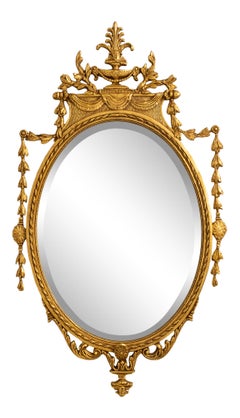 Pair FRIEDMAN BROTHERS Model 6769 Adam Style Gold Gilt Mirrors