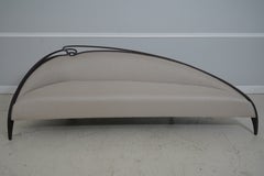 Christopher Guy Swirl Chaise Lounge Sofa, Art Nouveau Style and design