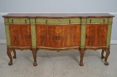 Antikes, im 19. Jahrhundert in England hergestelltes, bemaltes Sideboard aus Walnussholz
