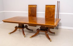 English Adams Paint Decorated Border Dining Room Table