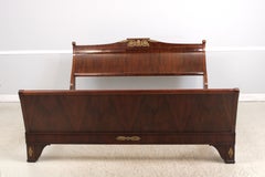 JOHN WIDDICOMB Russian Empire King Size Walnut Bed